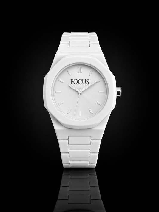 Orologio Focus bianco